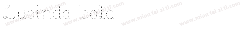 Lucinda bold字体转换